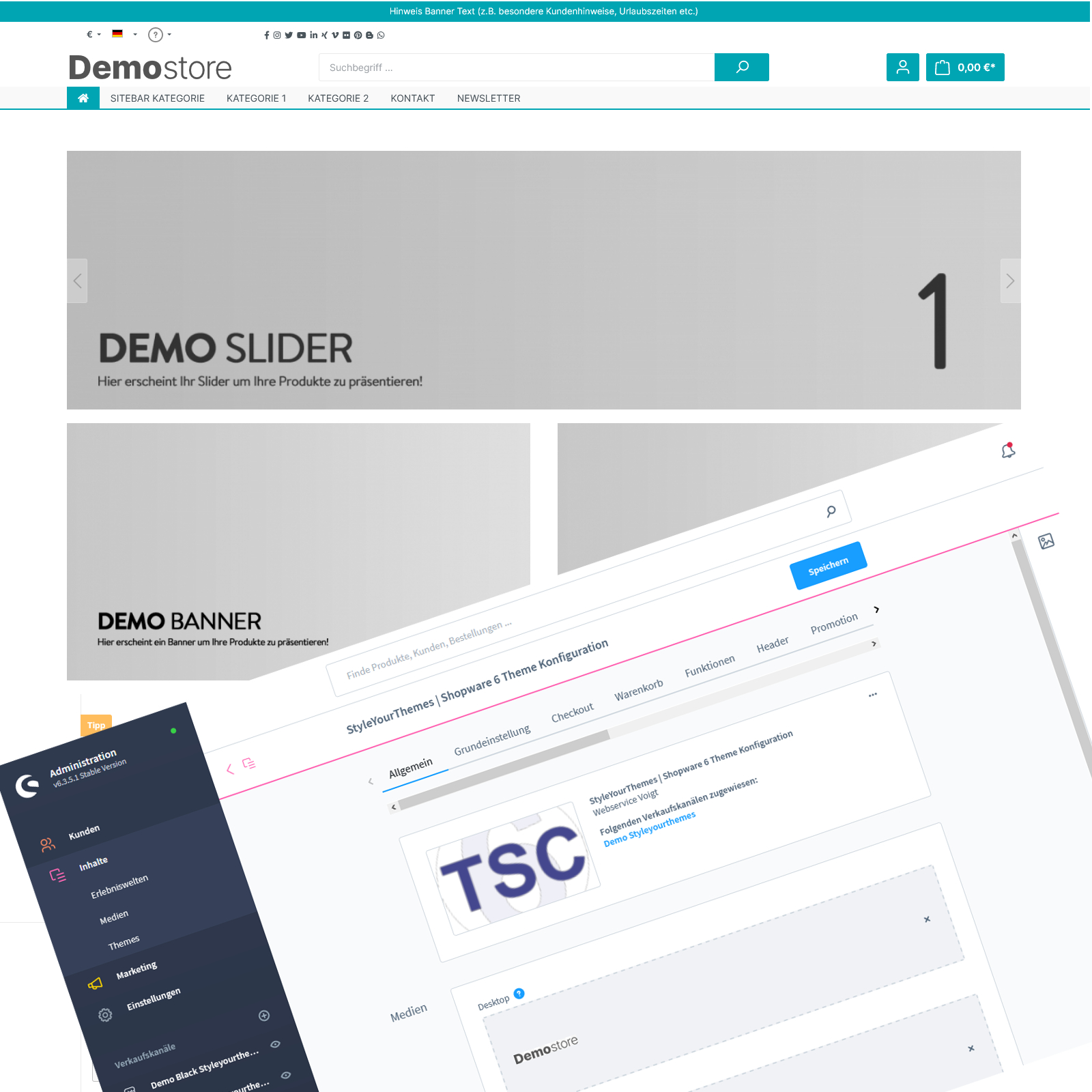 StyleYourThemes | Shopware 6 Theme Konfiguration StyleYourThemes | Shopware 6 Theme Konfiguration